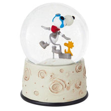 Load image into Gallery viewer, PEANUTS MAKE SPACE FOR FRIENDS ASTRONAUT SNOOPY SNOW GLOBE
