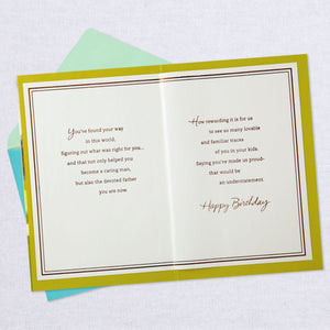 You're a Devoted Father Birthday Card for Son