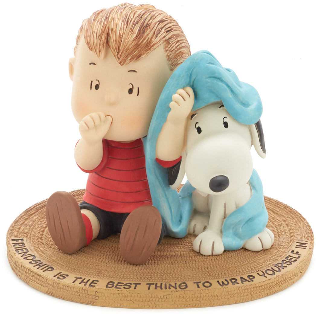 Peanuts® Linus and Snoopy Wrapped in Friendship Mini Figurine, 3.88
