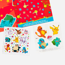 Load image into Gallery viewer, Pokémon Pikachu Valentine's Day Card With Stickers and Temporary Tattoos for Grandson
