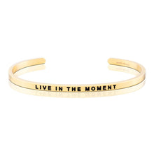 Load image into Gallery viewer, Live the Moment Bracelet- Silver, Gold or Rose gold

