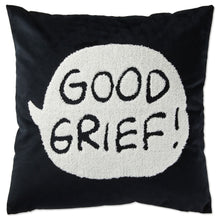 Load image into Gallery viewer, Peanuts® Charlie Brown Good Grief! Throw Pillow, 16x16
