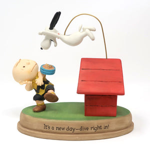 Peanuts Charlie Brown and Snoopy Supper figurine