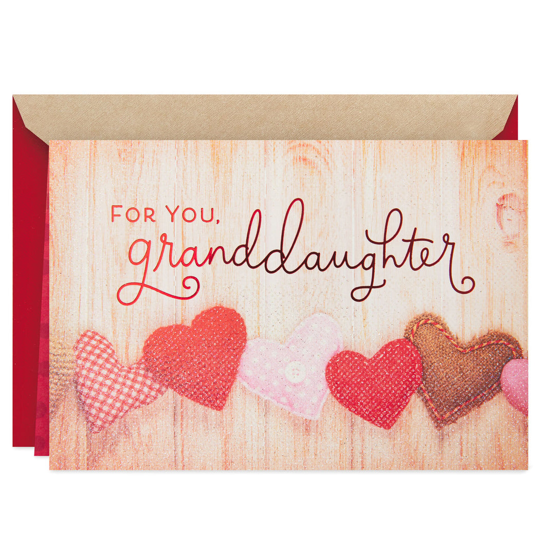 You're Loved Valentine's Day Card for Granddaughter