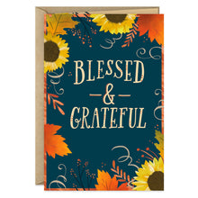 Load image into Gallery viewer, Blessed and Grateful Religious Thanksgiving Card
