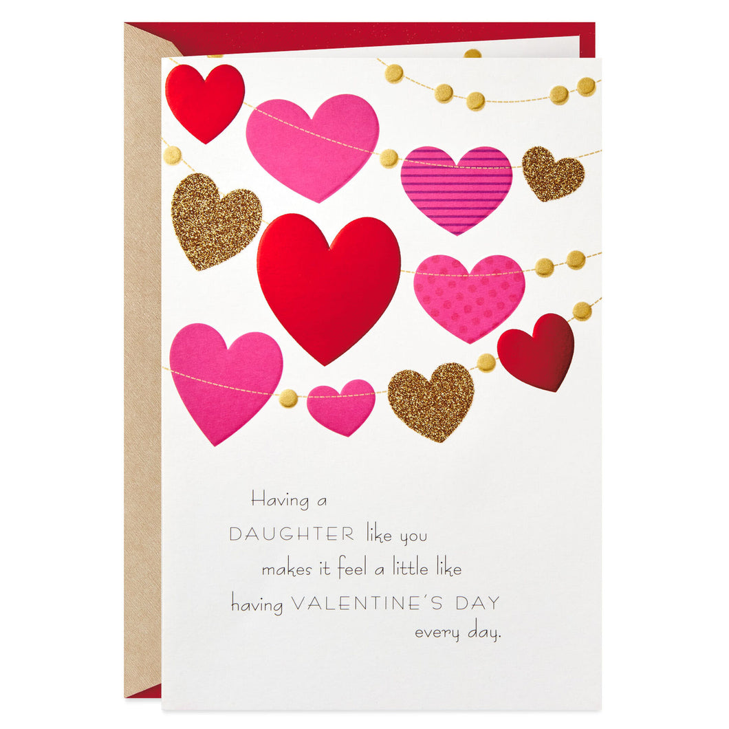Hearts Filled With Love Valentine's Day Card for Daughter