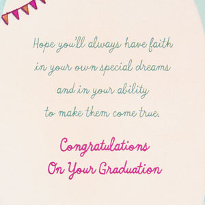 Have Faith in Your Dreams Graduation Card for Granddaughter