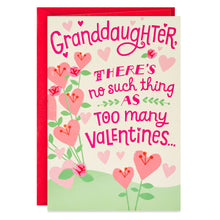 Load image into Gallery viewer, Valentines and Hugs Valentine's Day Card for Granddaughter
