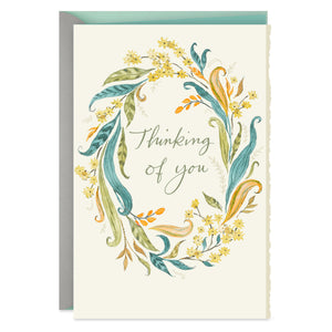 Botanical Wreath Get Well Card