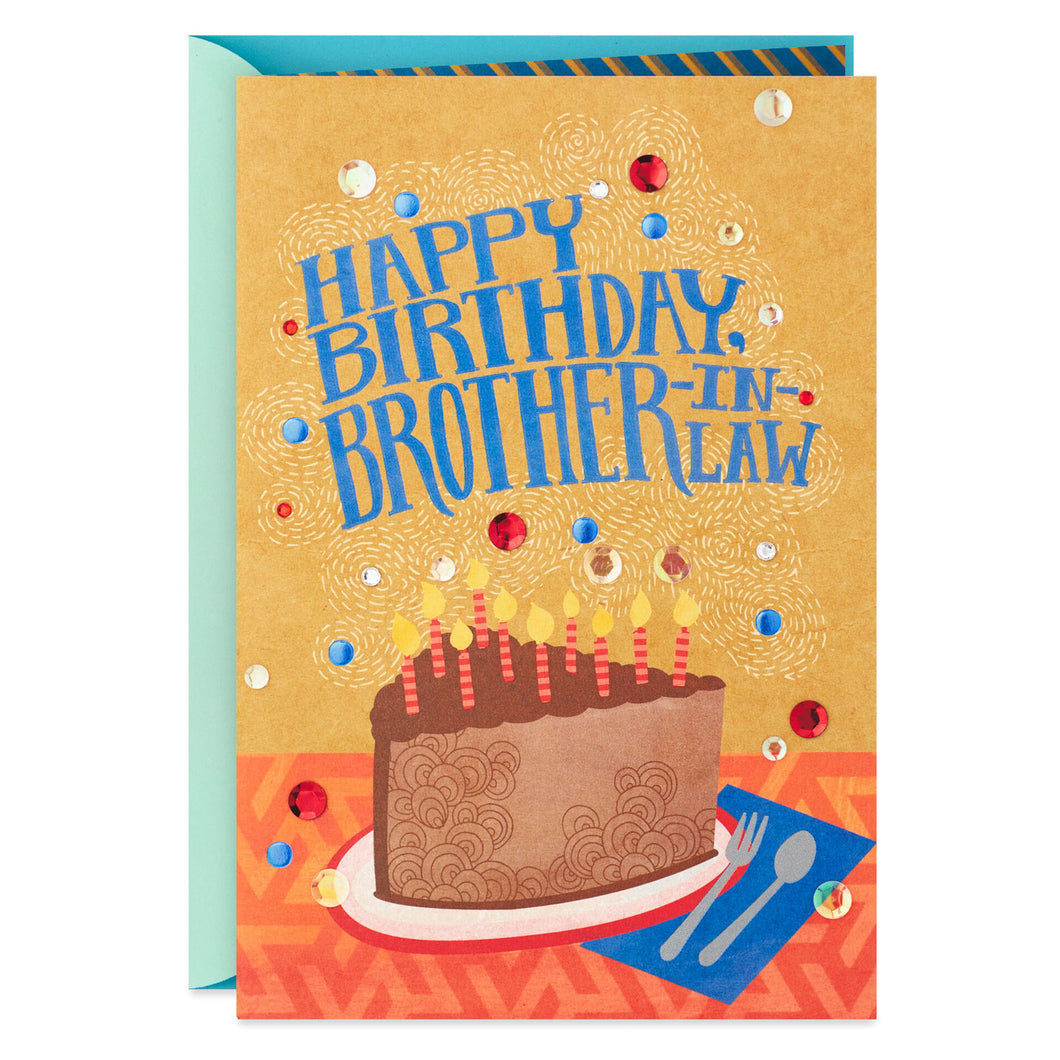 Cake and Candles Birthday Card for Brother-in-Law – Navita's Hallmark