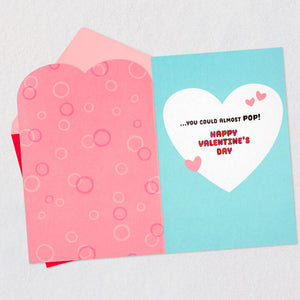 Dog Blowing Bubble Valentine's Day Card