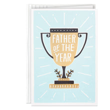 Load image into Gallery viewer, Father of the Year Trophy Father&#39;s Day Card
