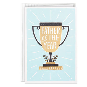 Father of the Year Trophy Father's Day Card