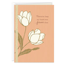 Load image into Gallery viewer, Glitter Tulips Sympathy Card
