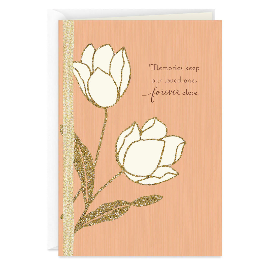 Glitter Tulips Sympathy Card