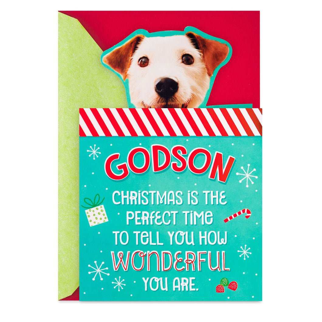 How Wonderful You Are Christmas Card for Godson